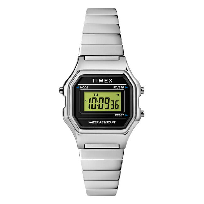 TIMEXCLASSICタイメックスクラシックデジタルミニ27MMTW2T48200腕時計時計ブランドレディースシルバーブラック黒ギフトプレゼント