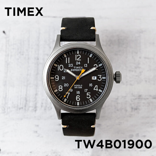 TIMEXタイメックスエクスペディションスカウト40MMTW4B01900腕時計メンズレディースミリタリーアナログシルバーブラック黒レザー革ベルト