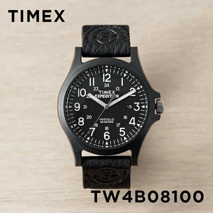 TIMEXEXPEDITIONタイメックスエクスペディションアカディア40MMTW4B08100腕時計時計ブランドメンズレディースミリタリーアナログブラック黒レザー革ベルトギフトプレゼント