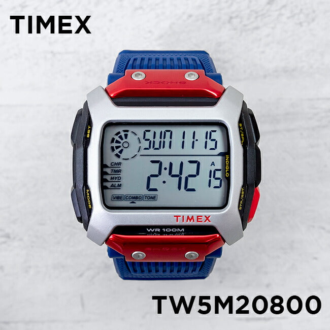 TIMEXCOMMANDタイメックスコマンドショックレッドブルクリフダイビング54MMTW5M20800腕時計時計ブランドメンズデジタルレッド赤ネイビーギフトプレゼント