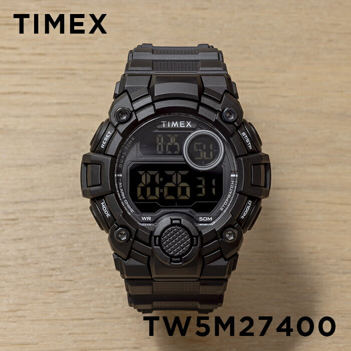 TIMEXタイメックスエーゲームデジタル50MMTW5M27400腕時計時計ブランドメンズデジタルブラック黒オールブラックギフトプレゼント
